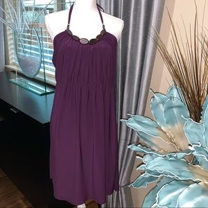 Bisou Bisou purple adjustable dress